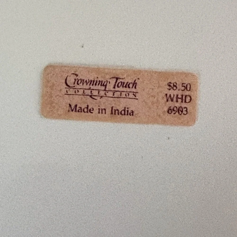 Vtg soapstone trinket box, Crowning Touch Collection